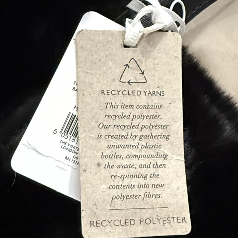The White Company Black Faux Fur Tote - Picture 4 of 5